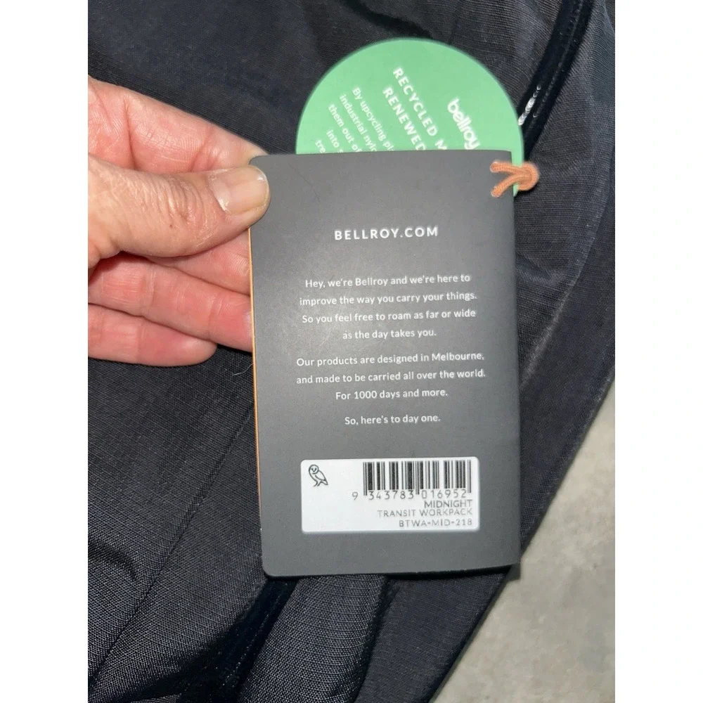 Authentic Bellroy Transit Workpack 20L Backpack – Midnight Blue